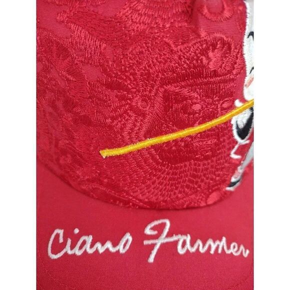 Ciano Farmer Samurai Baseball Hat Snapback Red NWT - Picture 9 of 16